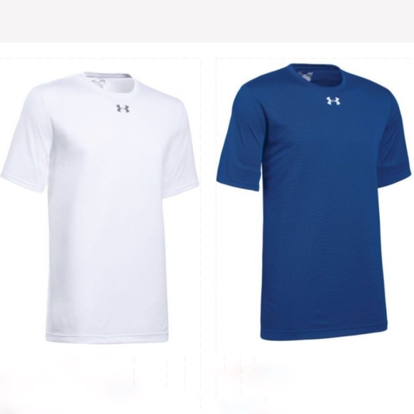 White & Navy Under Armour Drifit T Shirt Bundle - Picture 1 of 11